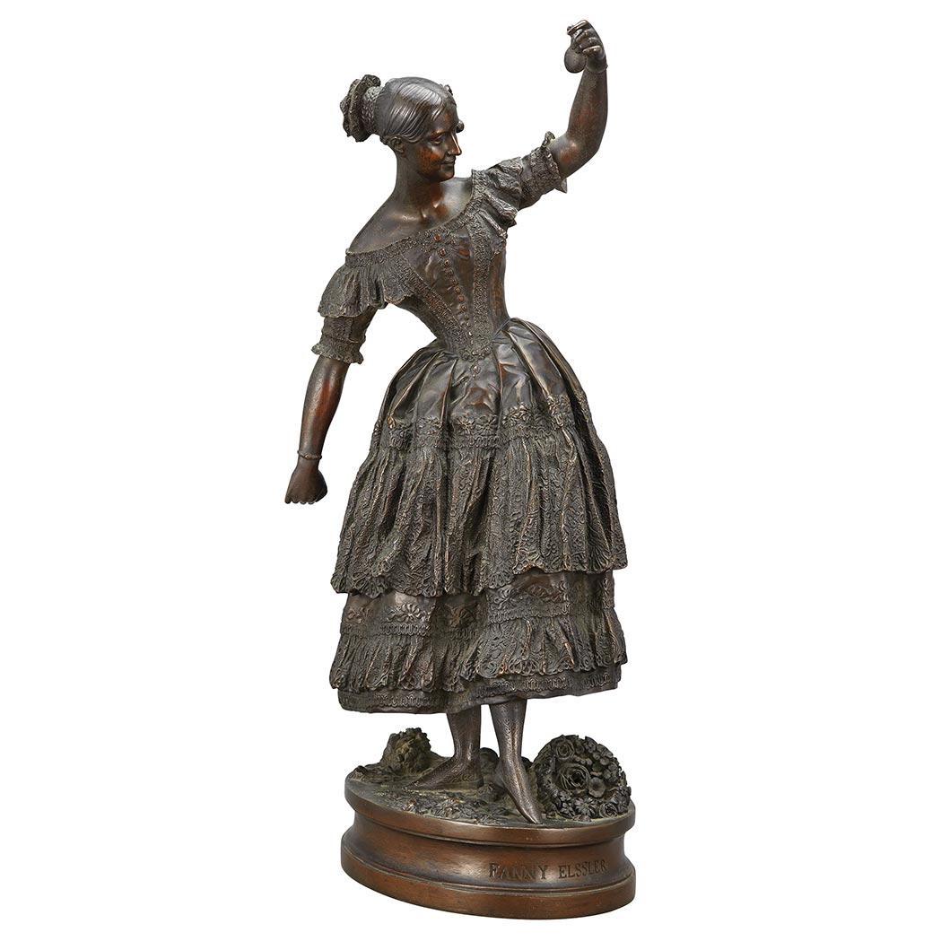 Lot image - Bronze Figure of Fanny Elssler