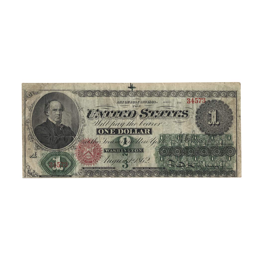 Lot image - U.S. Bank Note, $1 1862 United States Note, Fr. 16