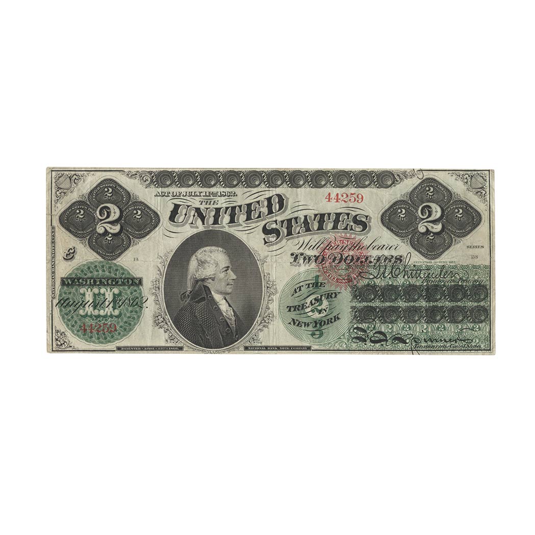 Lot image - U.S. Bank Note, $2 1862 United States Note, Fr. 41