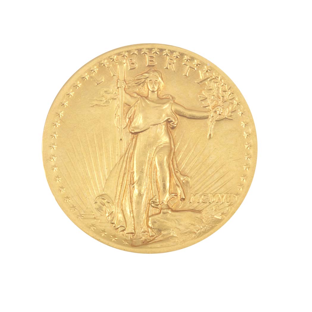 Lot image - United States, $20 1907 St. Gaudens, High Relief