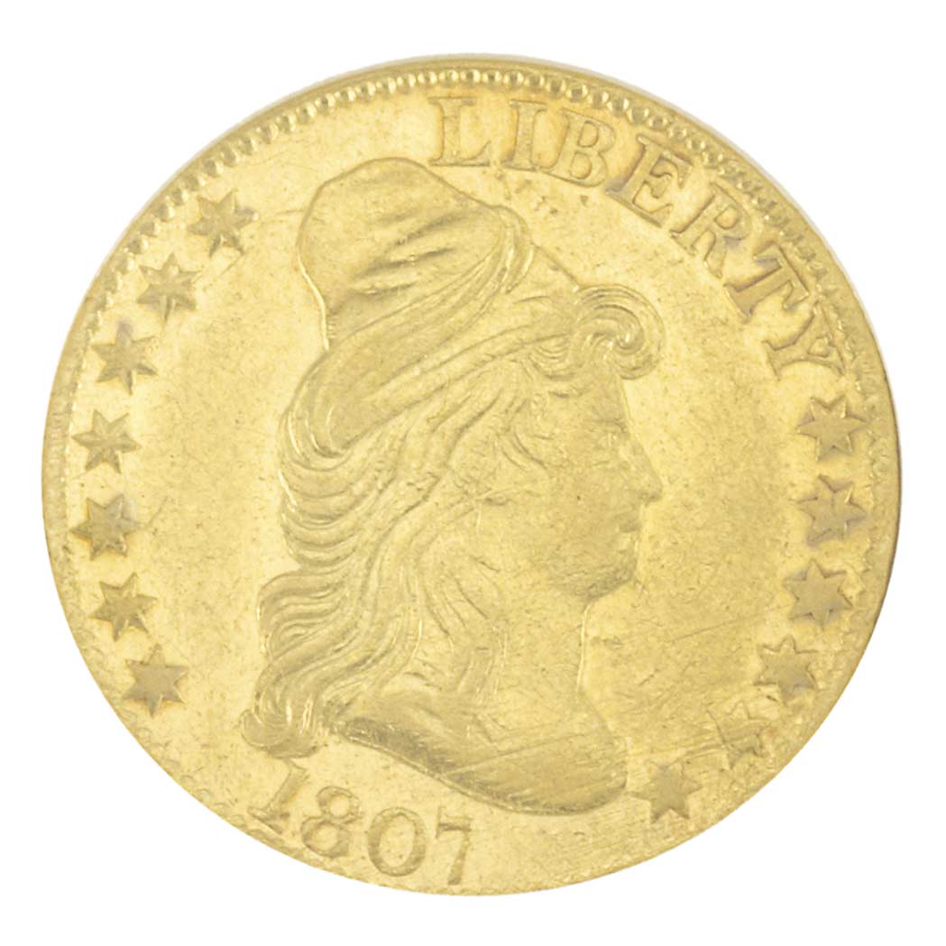 Lot image - United States, $5 1807 Draped Bust Facing Right