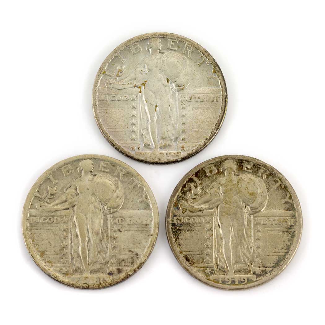 Lot image - United States Standing Liberty Quarter Group