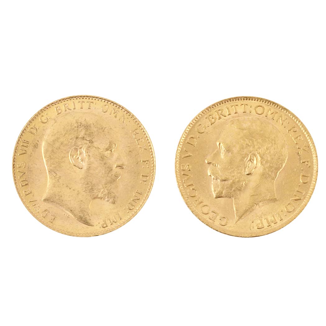 Lot image - Great Britain, Sixteen Gold Sovereigns