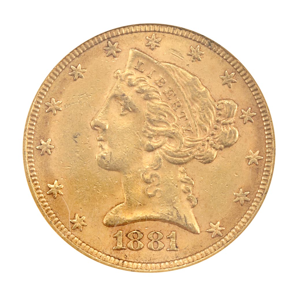 Lot image - United States, $5 1881 Liberty