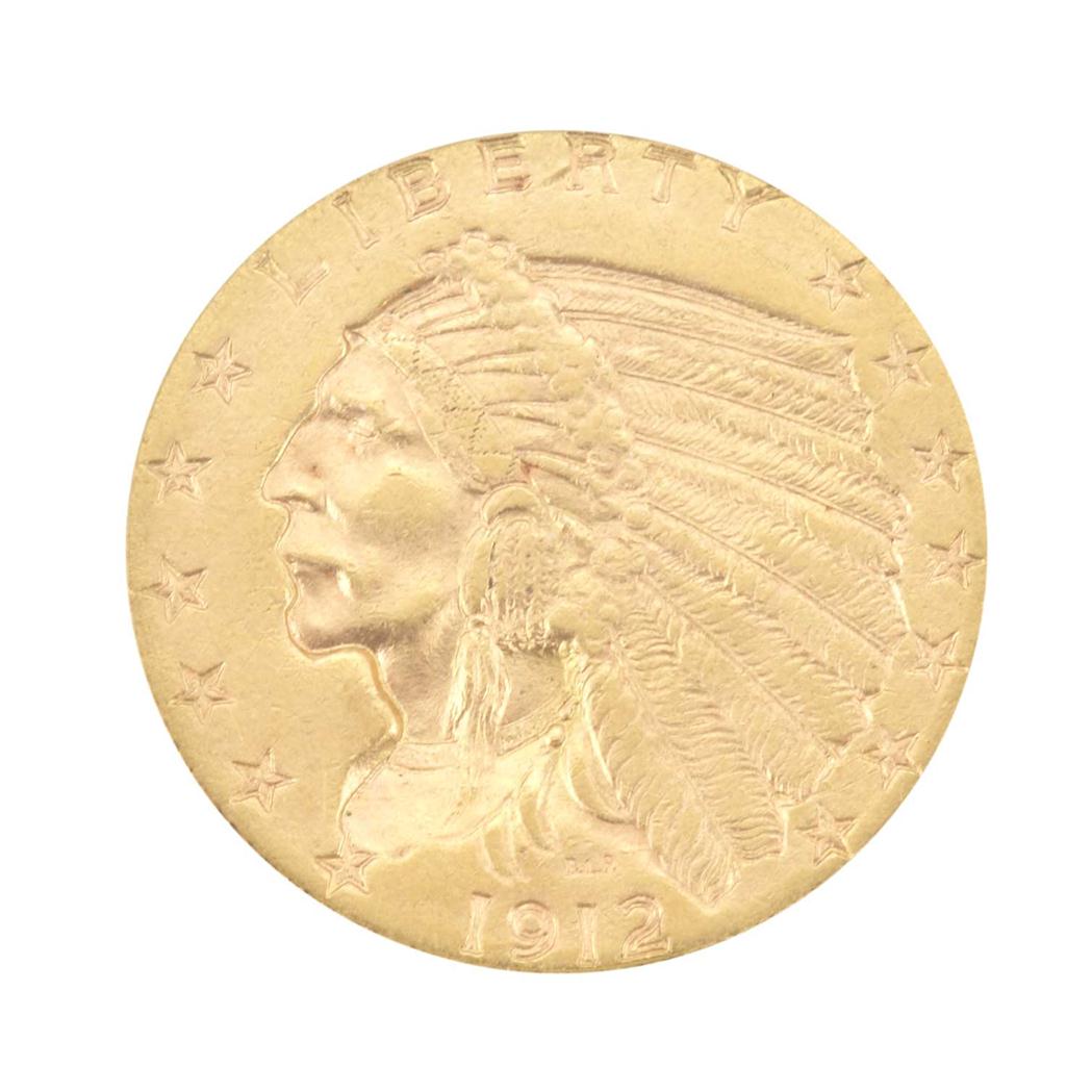 Lot image - United States, $2 1/2 Indian Head Group