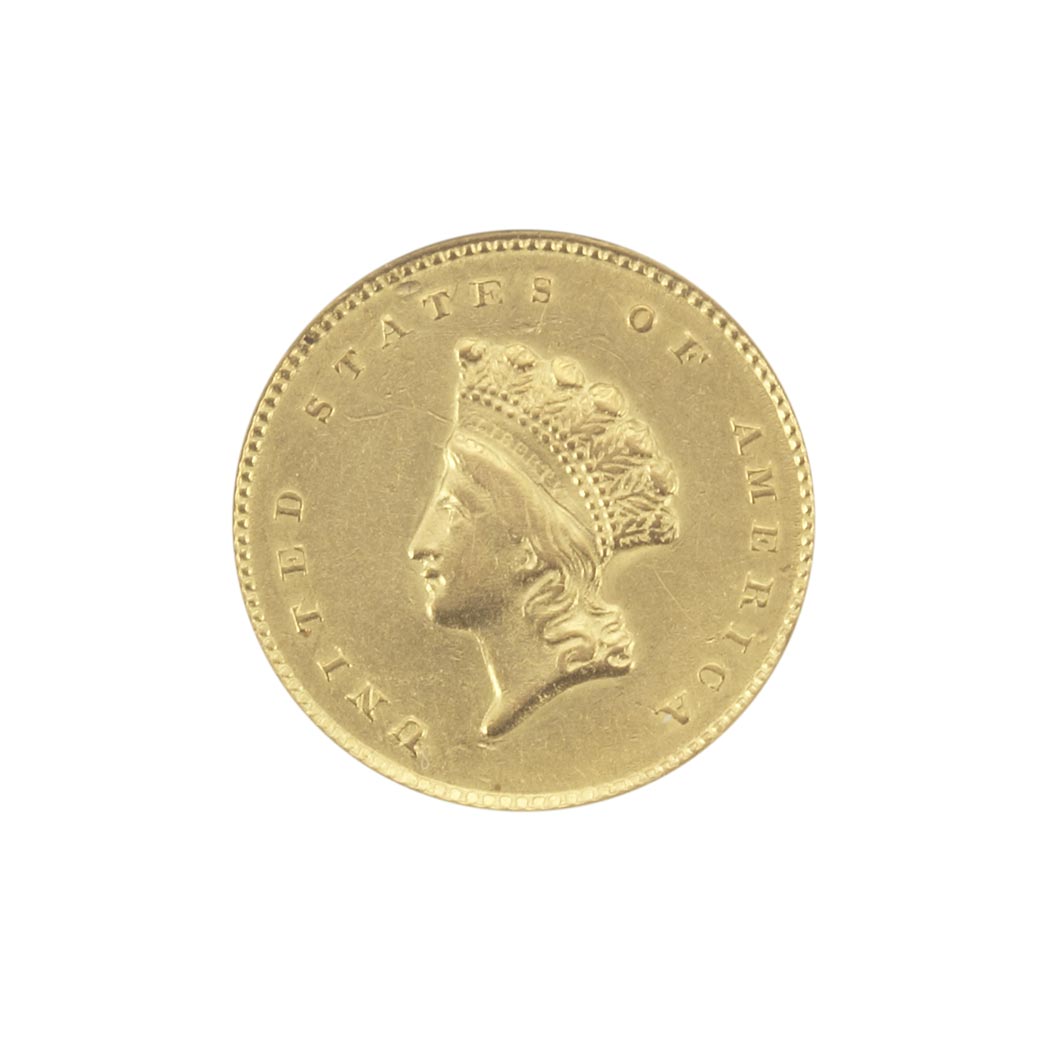 Lot image - United States, $1 1855 O Princess, Small Head