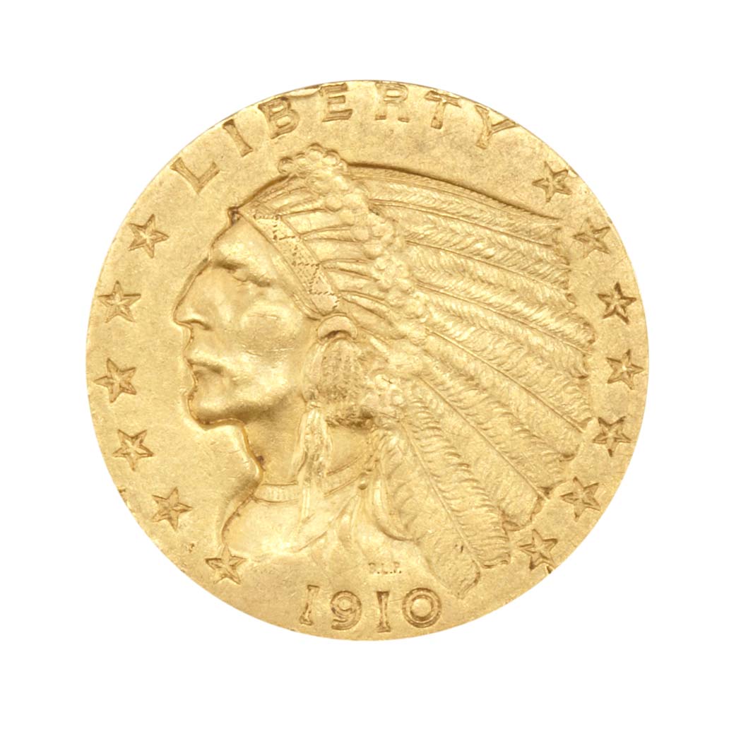 Lot image - United States, $2 1/2 Indian Head Group