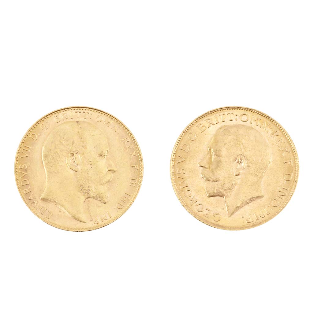 Lot image - Australia, Six Sovereigns