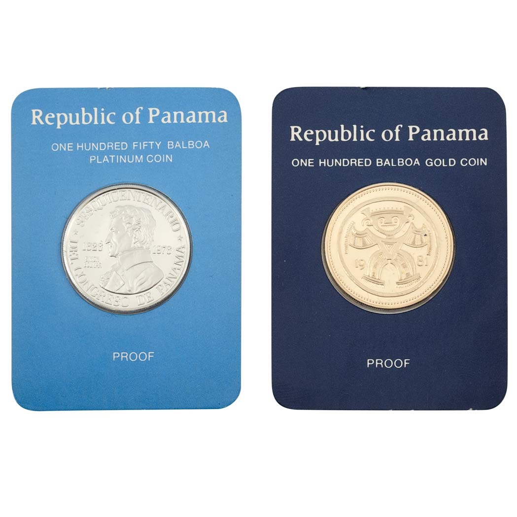 Lot image - Panama, Modern Commemorative Coins