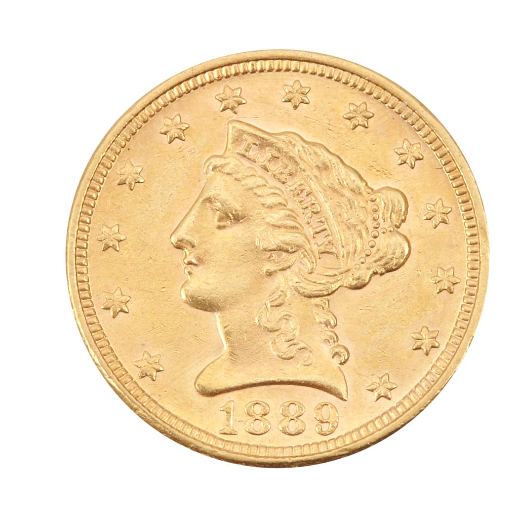 Lot image - United States, $2 1/2 1889 P Liberty