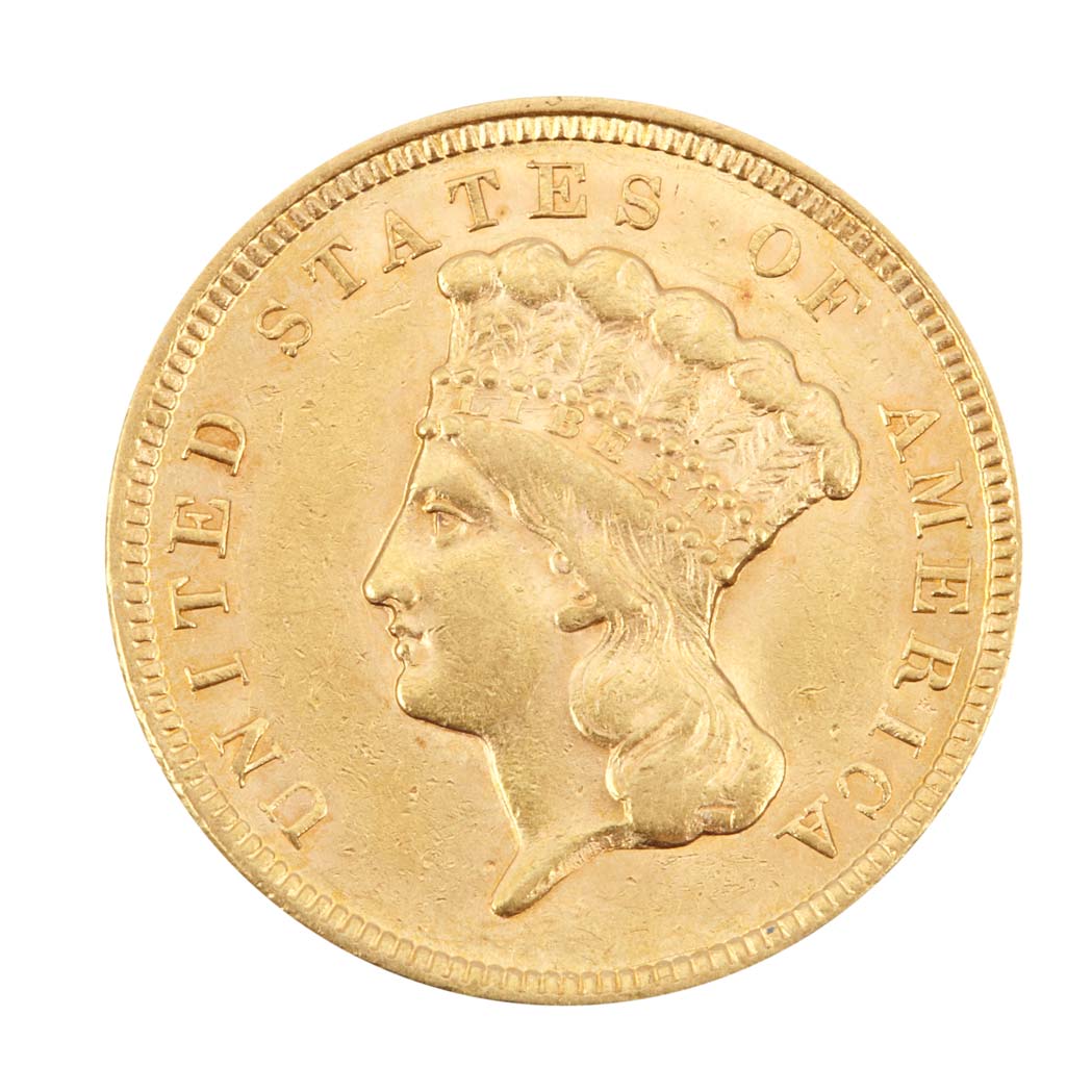 Lot image - United States, $3 1854 P Princess