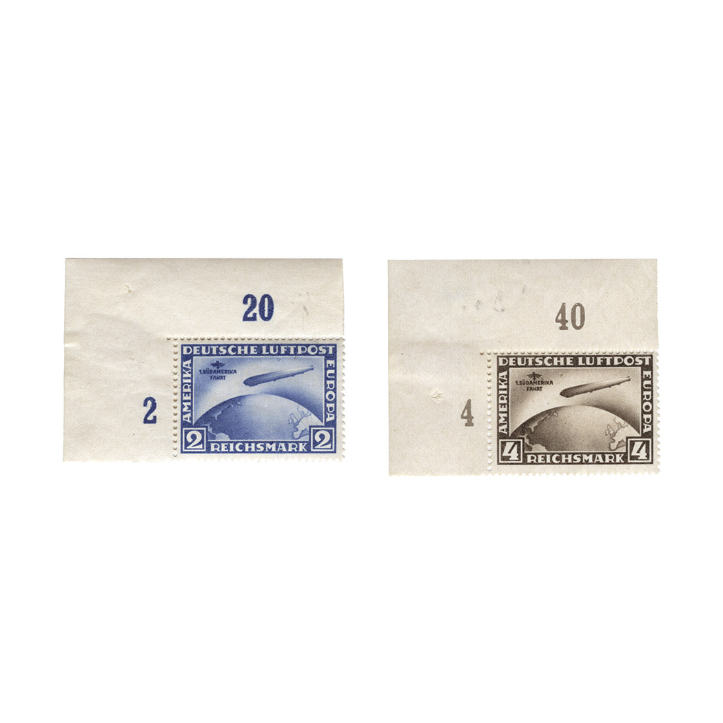 Lot image - Germany, 1930 South America Flight, Scott C 38, 39