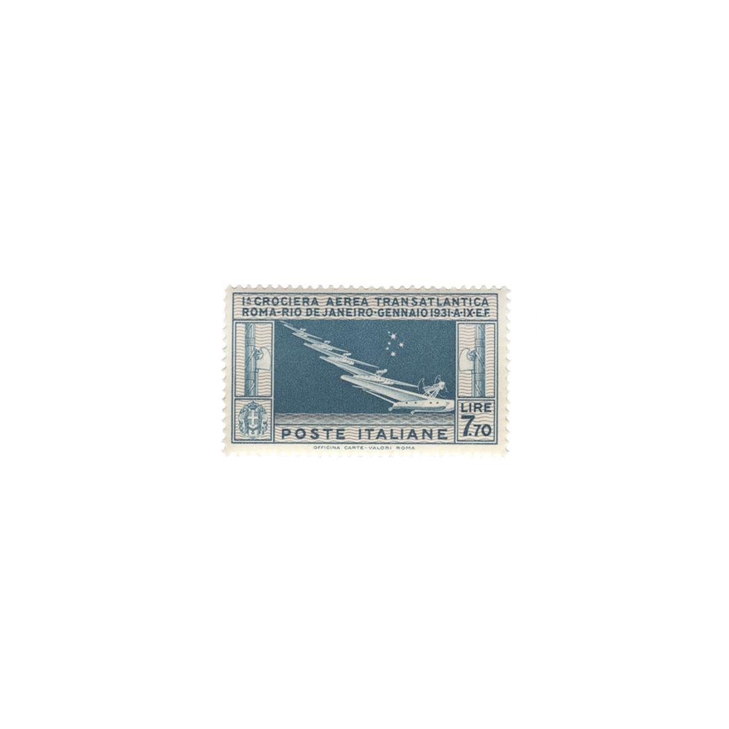 Lot image - Italy, 1930 7.70 Lire Trans-Atlantic Flight, Scott C 27