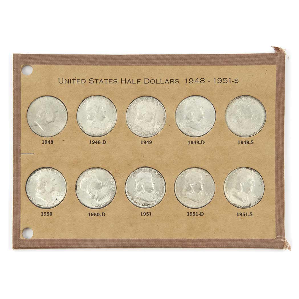 Lot image - United States Franklin Halves, 1948 to 1963 D