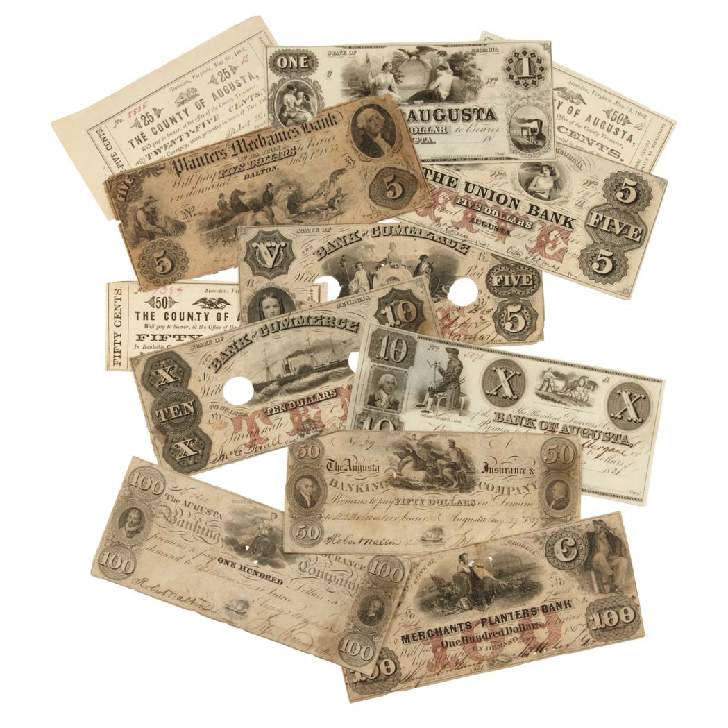 Lot image - Obsolete Bank Notes of Georgia