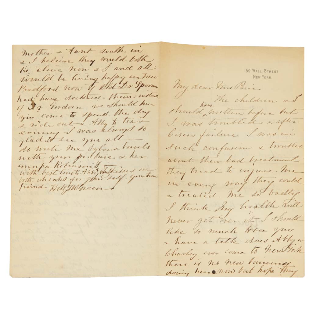 Lot image - United States Ephemera, Hetty Green Financier