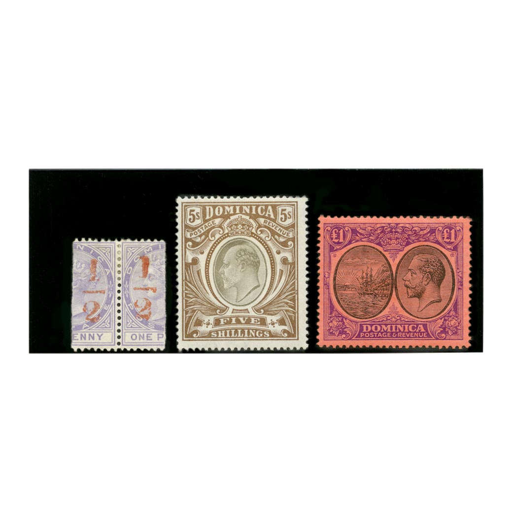 Lot image - Dominica Stamp Collection, 1874 to 1963