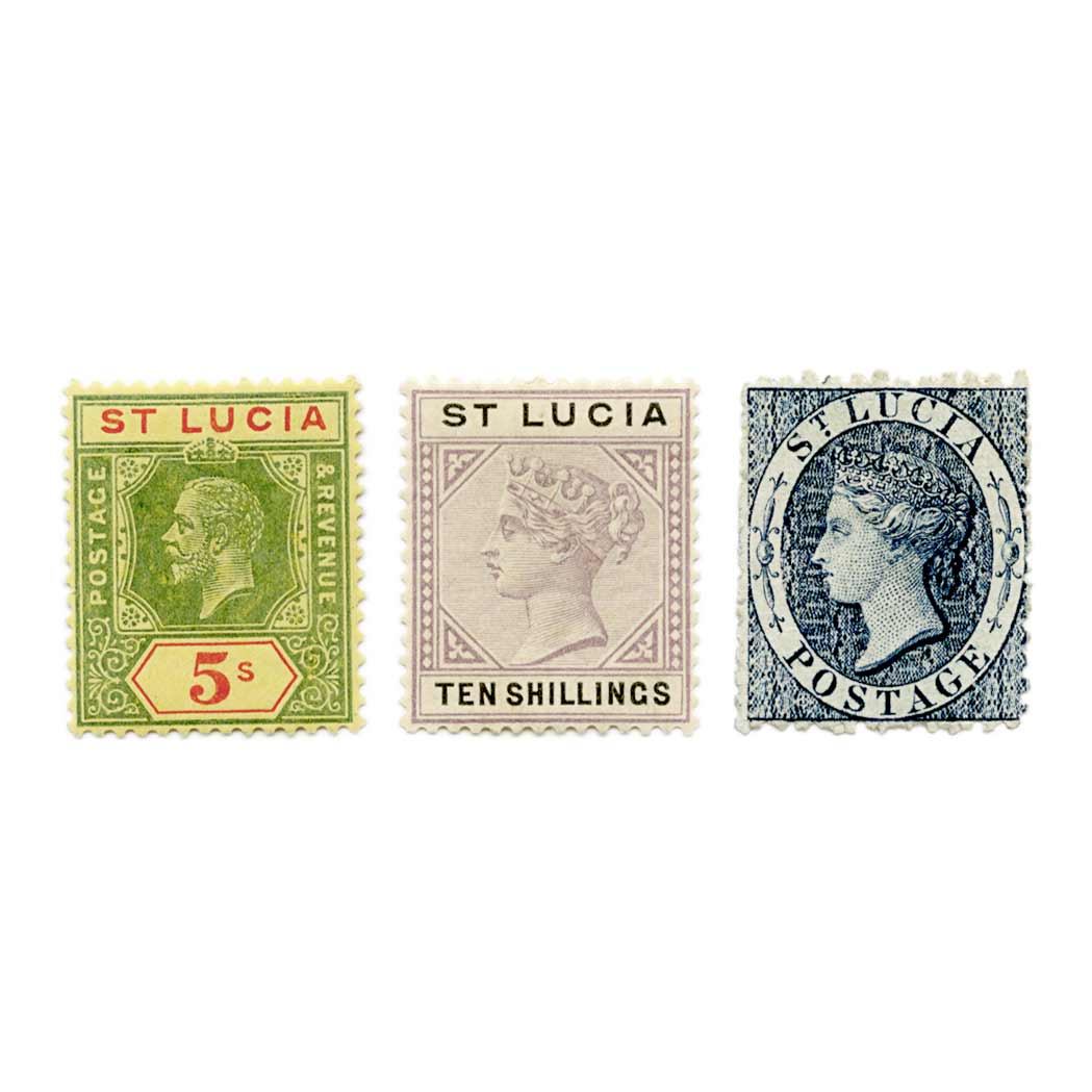 Lot image - St. Lucia Stamp Collection, 1860 to 1964