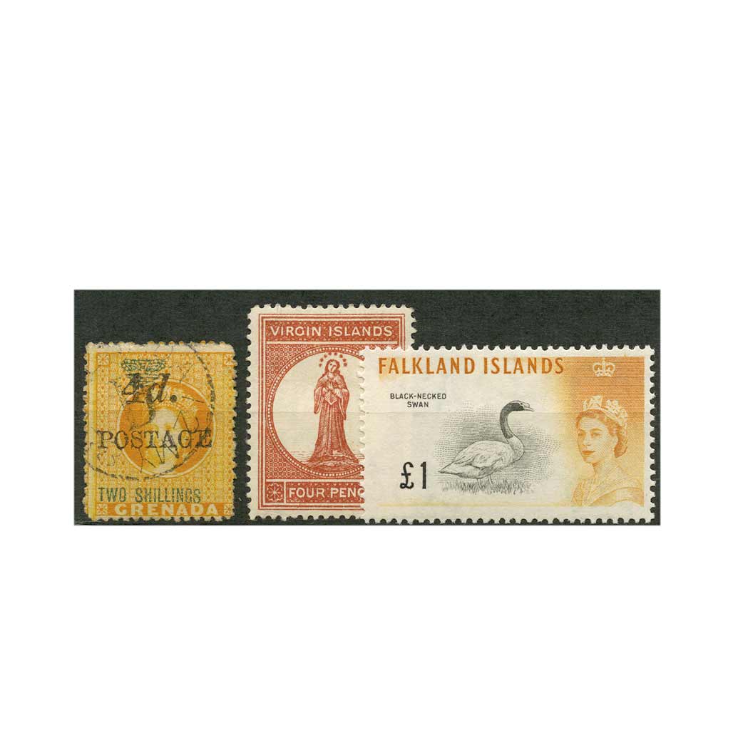 Lot image - Grenada and Virgin Islands Stamp Collections