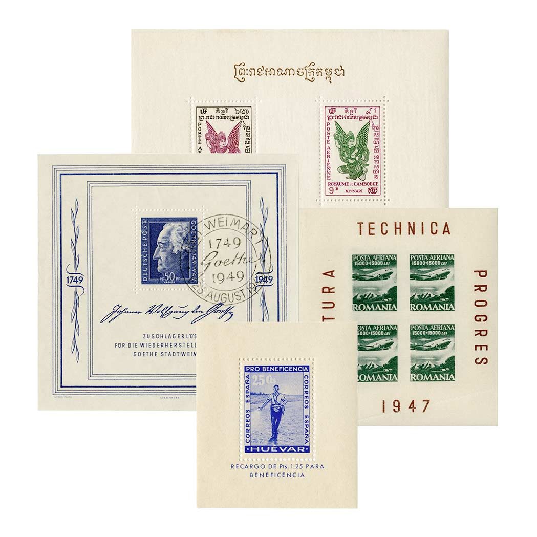 Lot image - Worldwide Souvenir Sheet Selection