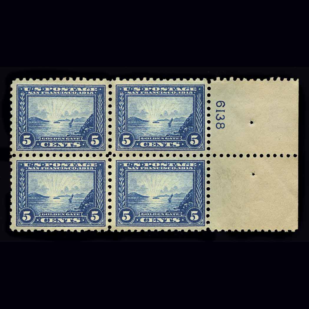 Lot image - United States 1914-15 Pan-Pacific, 5c Blue, Perforated 10 Scott #403