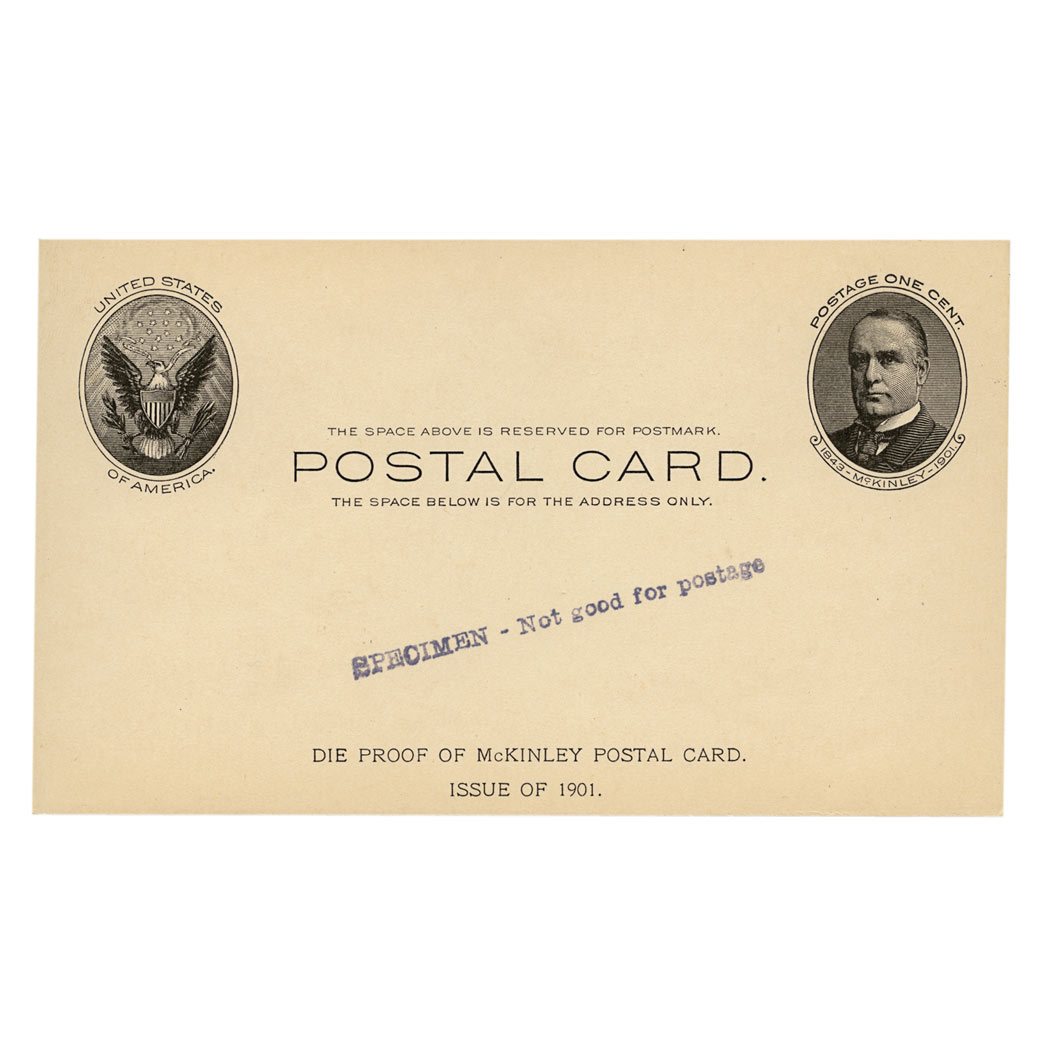 Lot image - United States 1902 1 Cent Postal Card, UX 17 Var.