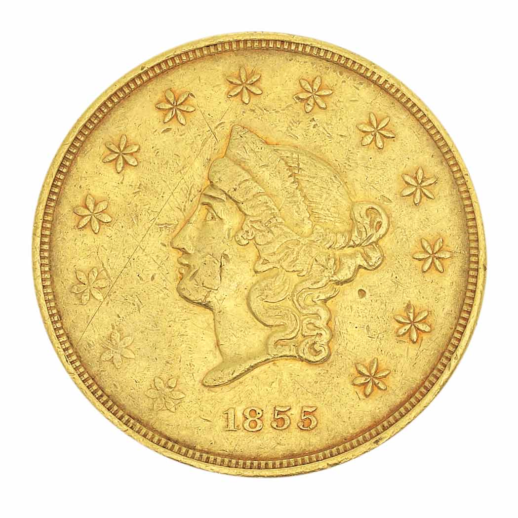 Lot image - United States 1855 Wass Molitor & Co., 50 Dollar Gold