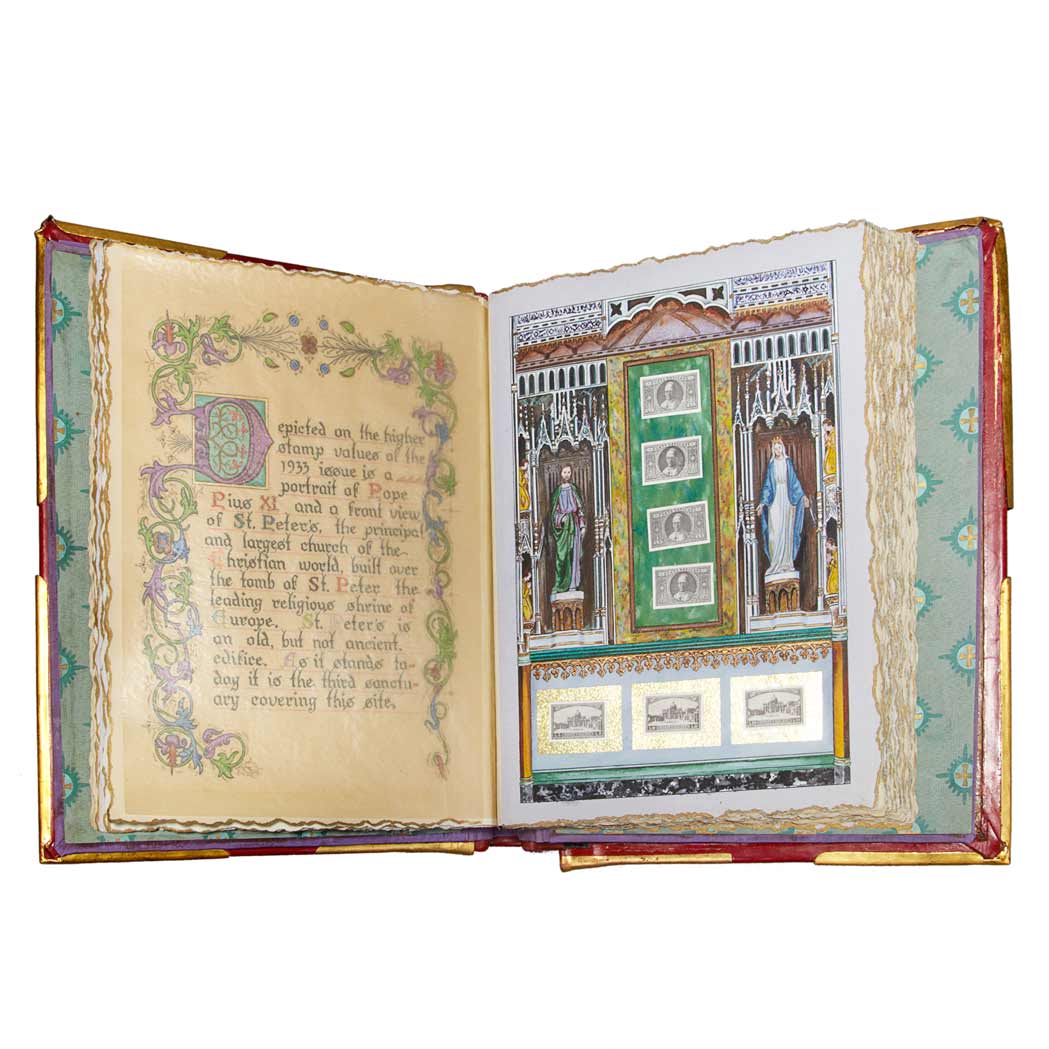 Lot image - Vatican City Postage Stamp Albums