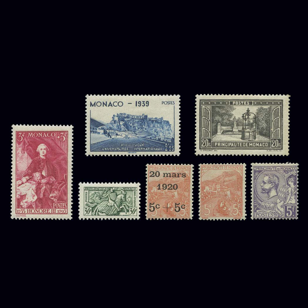 Lot image - Monaco Postage Stamp Collection 1919 to 1974