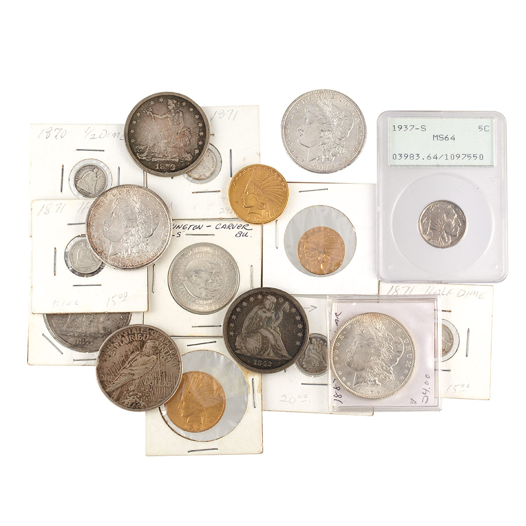 Lot image - United States Gold and Silver Coins