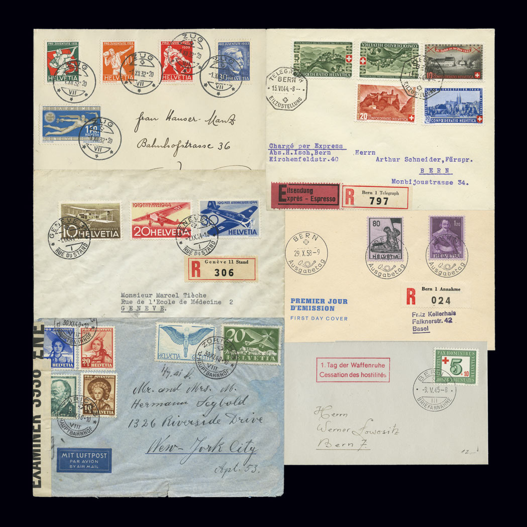 Lot image - Switzerland Cover Group 1936 to 1959