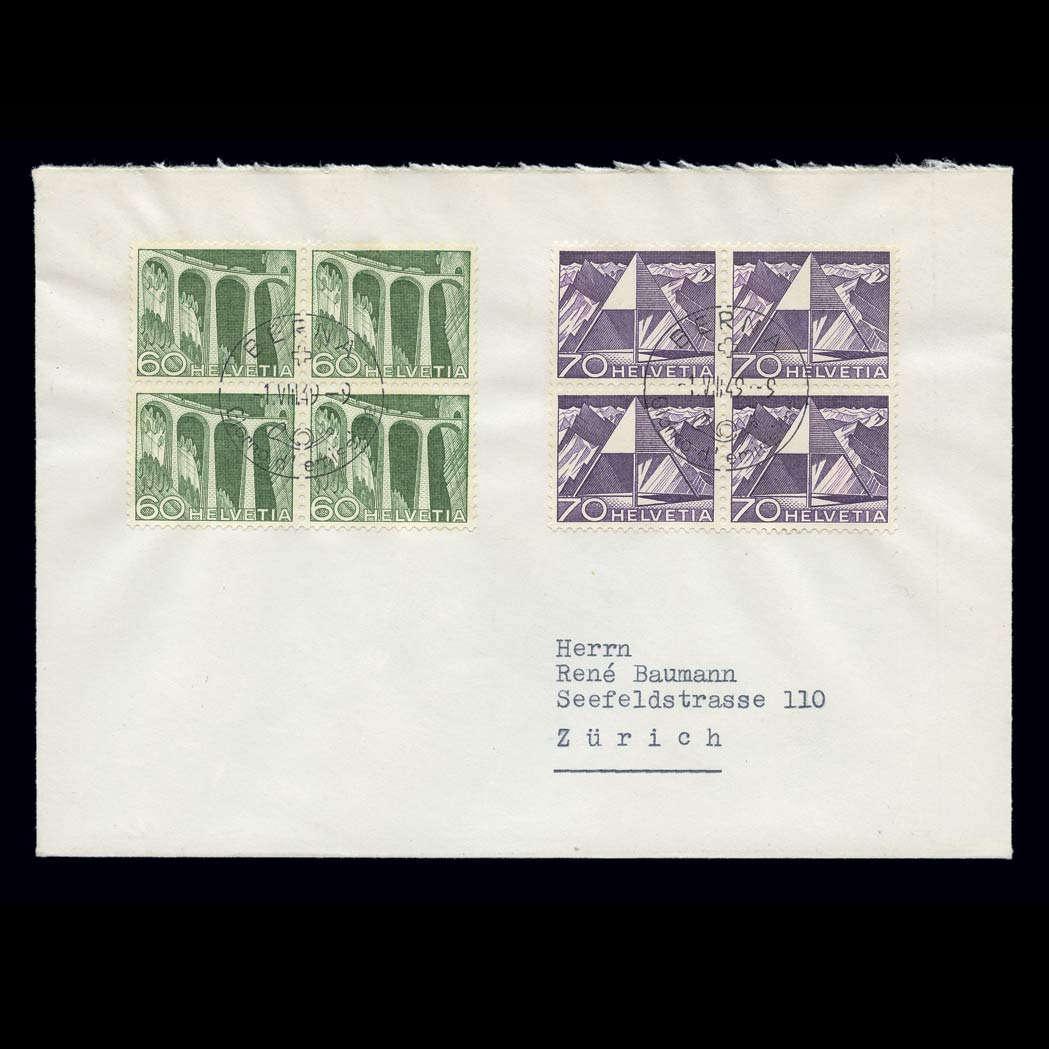 Lot image - Switzerland 1949 Landscape Series Scott 328-339, Zumstein 297-300, 302-308