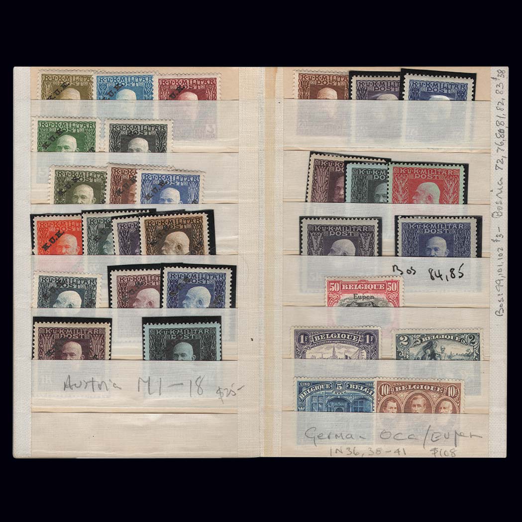 Lot image - Austria, Bosnia and Serbian Stamps