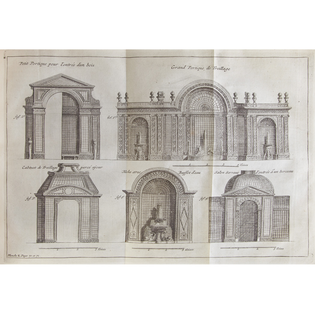 Lot image - DEZALLIER DARGENVILLE, ANTOINE JOSEPH La theorie, et la pratique du jardinage,ou lon traite a fond des beaux jardins appelles...