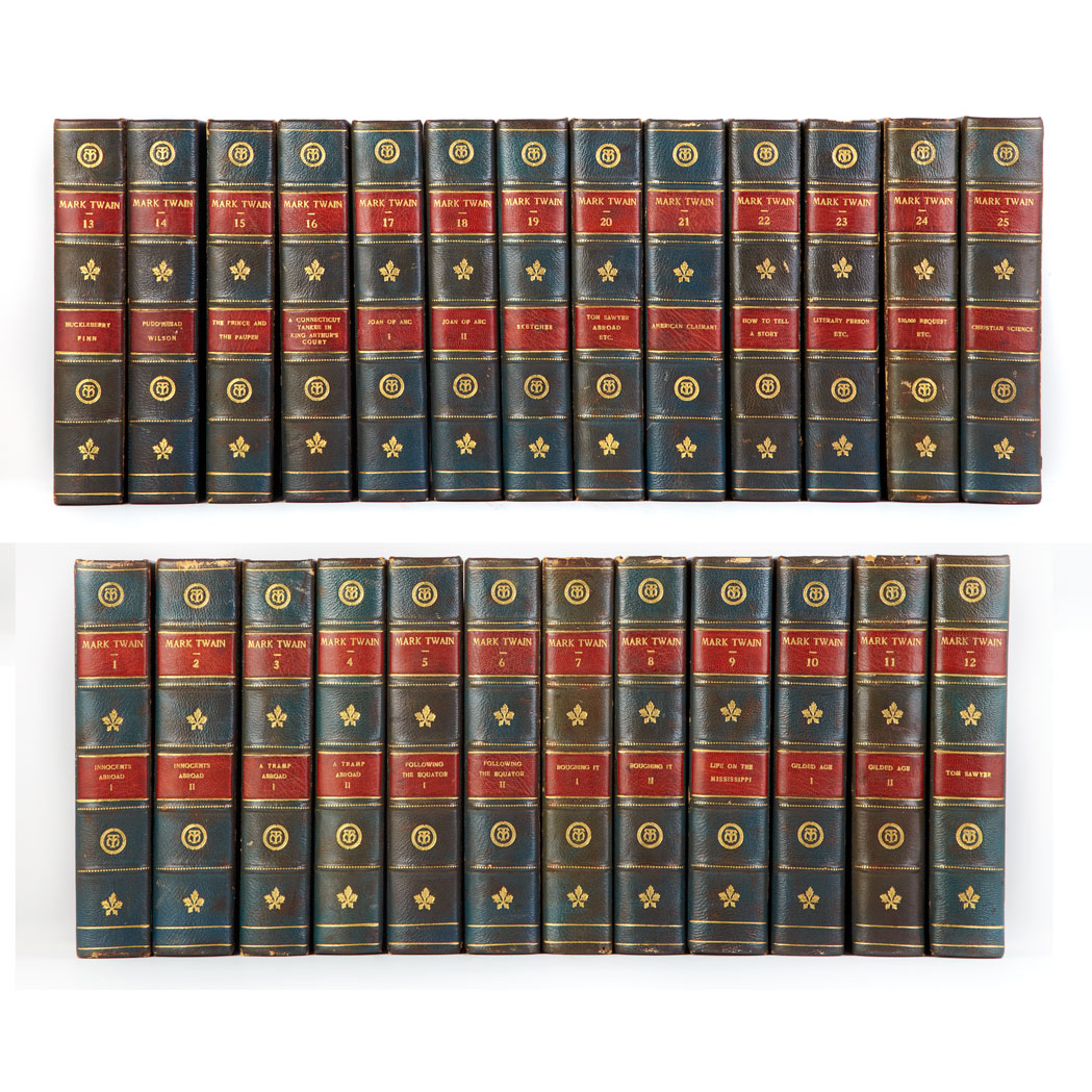 Lot image - CLEMENS, SAMUEL L. (=TWAIN, MARK). The Writings of Mark Twain