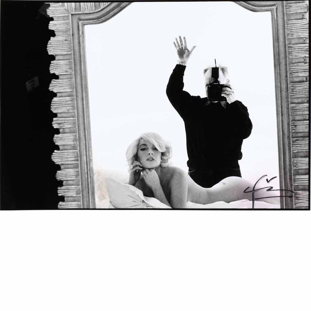 Lot image - STERN, BERT (1929-2013)  Lindsay Lohan with Bert Stern
