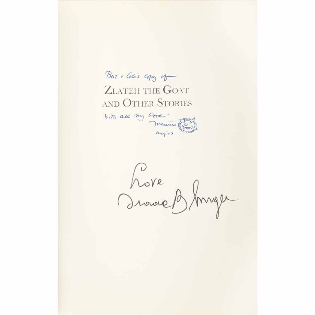 Lot image - SENDAK, MAURICE Group of thirteen early Sendak titles, several inscribed or signed, including Somebody Elses Nut Tree...