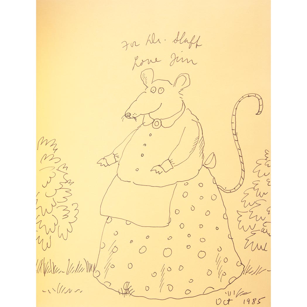 Lot image - MARSHALL, JAMES and ALLEN, JEFFREY Nosey Mrs. Rat. [New York:] Viking, [1985]. Inscribed in the year of publication to Dr. S...