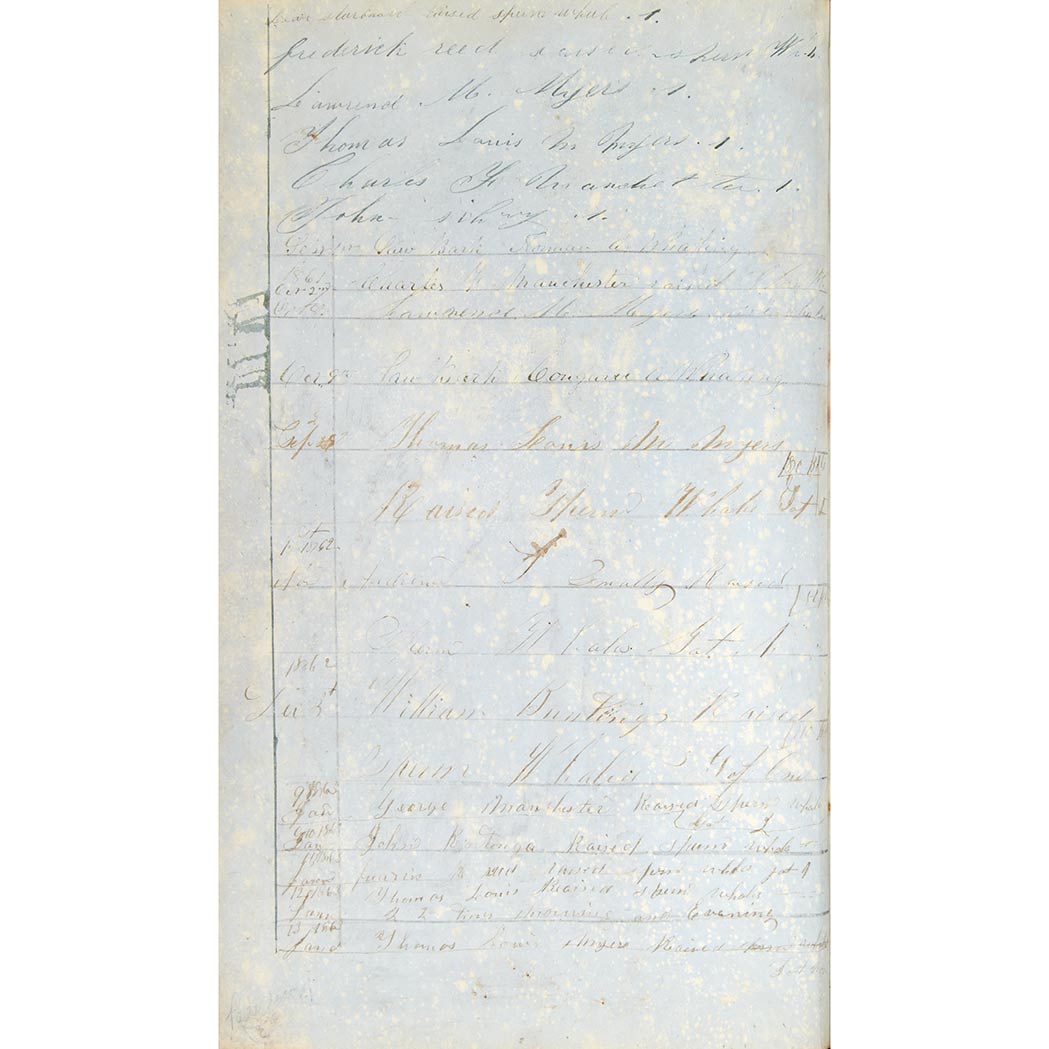 Lot image - [SHIP LOG]  Log book (partial) of the Barque Mars for 1858-1863