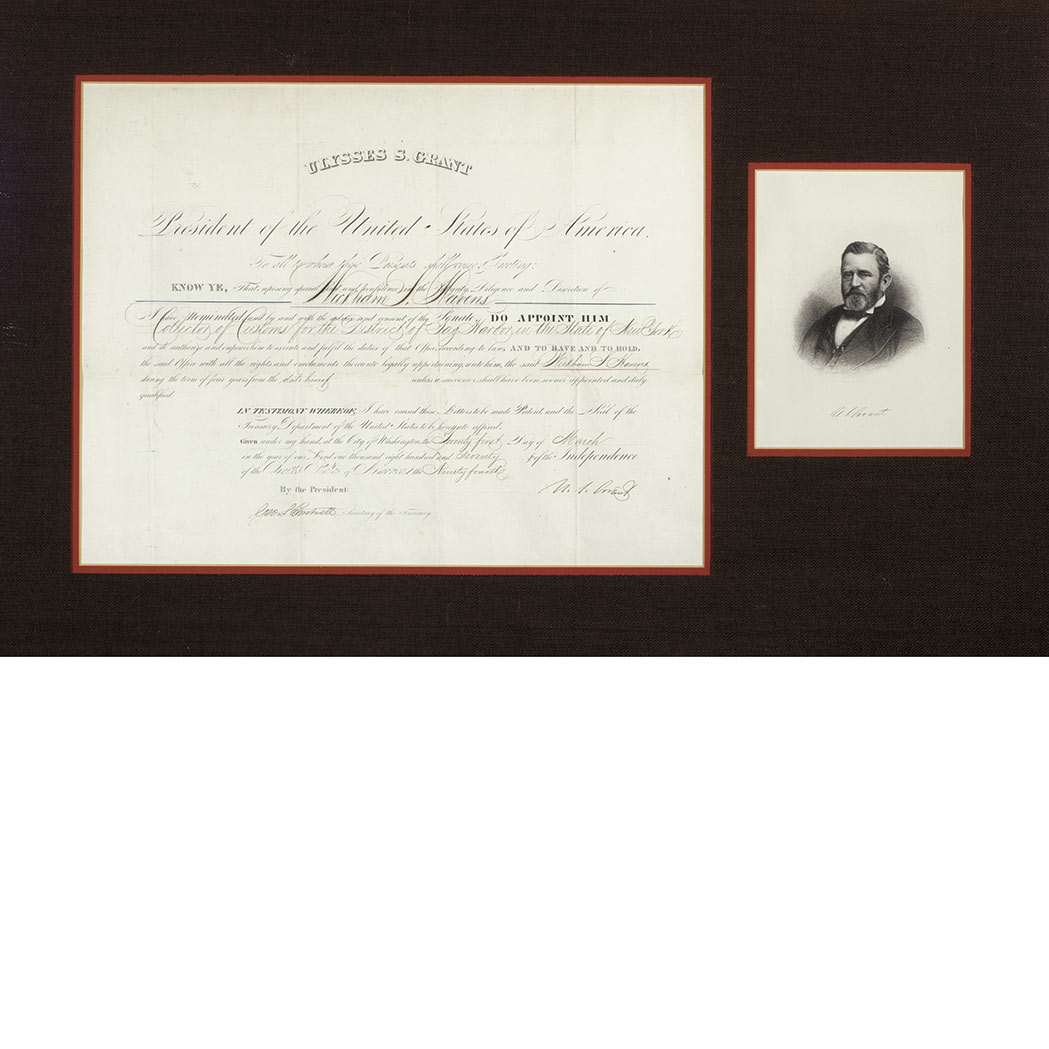Lot image - GRANT, ULYSSES S.  Document Signed