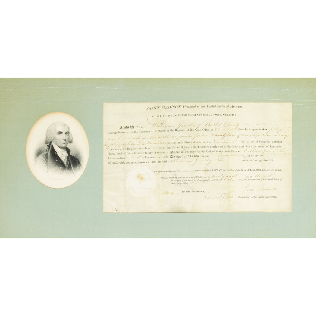 Lot image - MADISON, JAMES  Document Signed