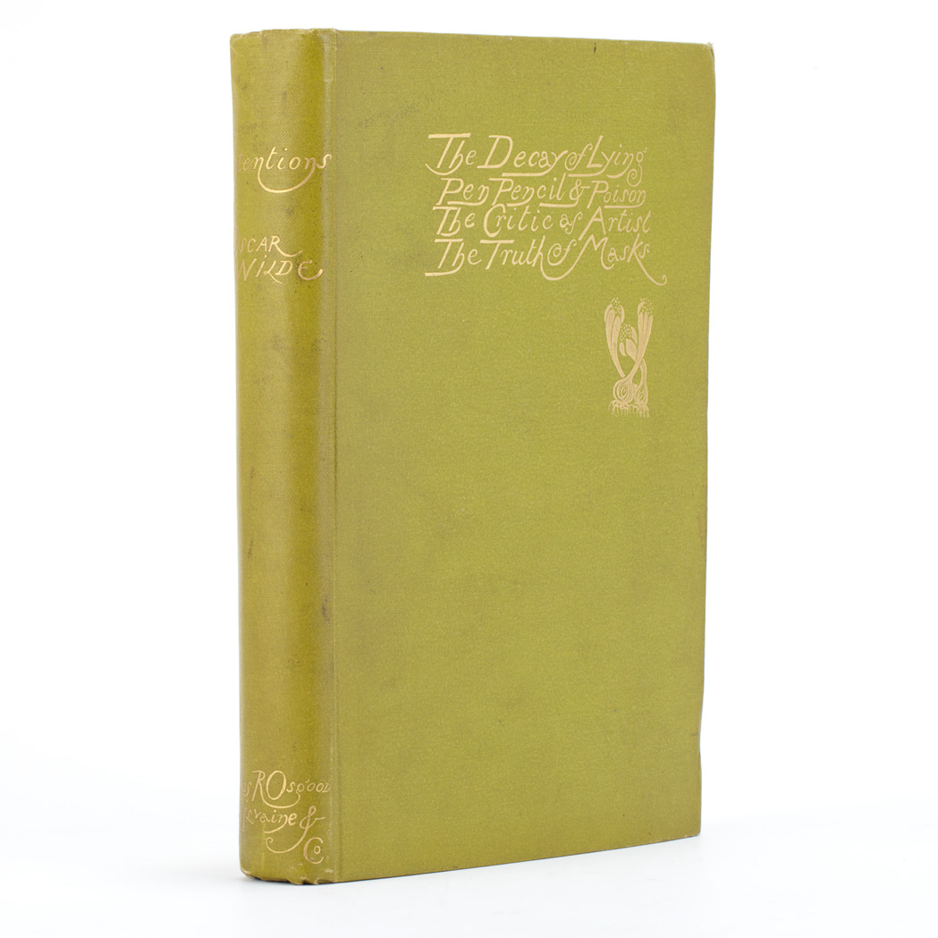 Lot image - WILDE, OSCAR  Intentions