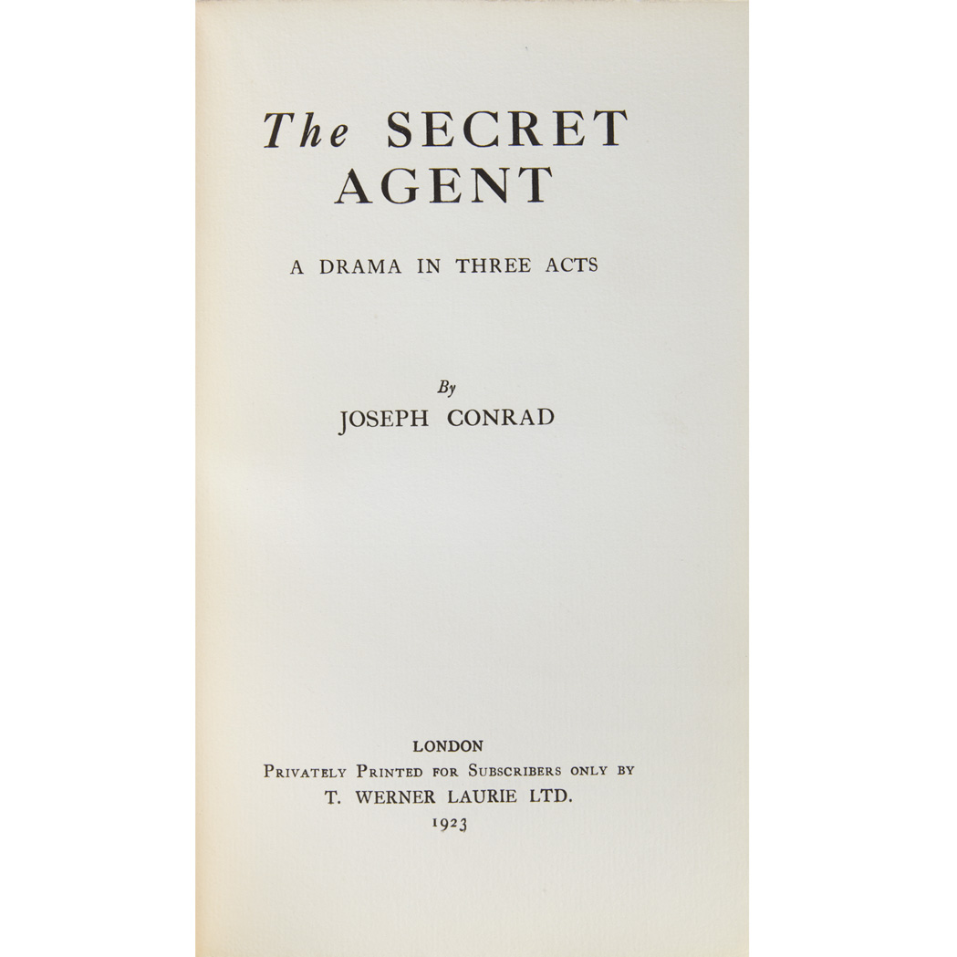 Lot image - CONRAD, JOSEPH  The Secret Agent