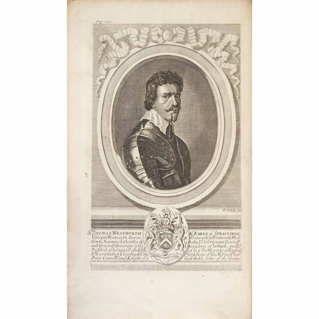 Lot image - RUSHWORTH, JOHN The tryal of Thomas Earl of Strafford, Lord Lieutenant of Ireland, upon an impeachment of high treason by the Common...