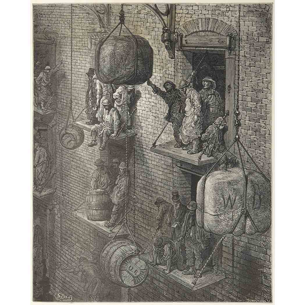 Lot image - [DORE, GUSTAVE]  JERROLD, BLANCHARD and DORE, GUSTAVE. London. A Pilgrimage