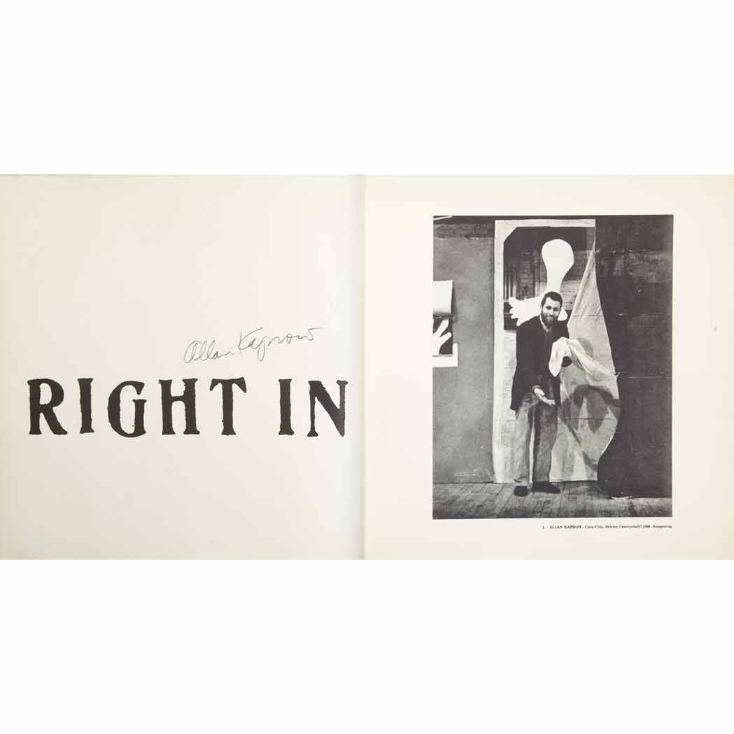 Lot image - [HAPPENINGS]  KAPROW, ALLAN. Assemblage, Environments & Happenings