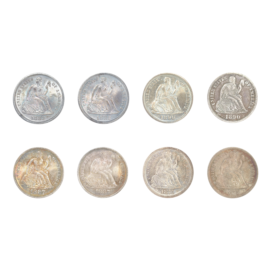 Lot image - United States Seated Dimes