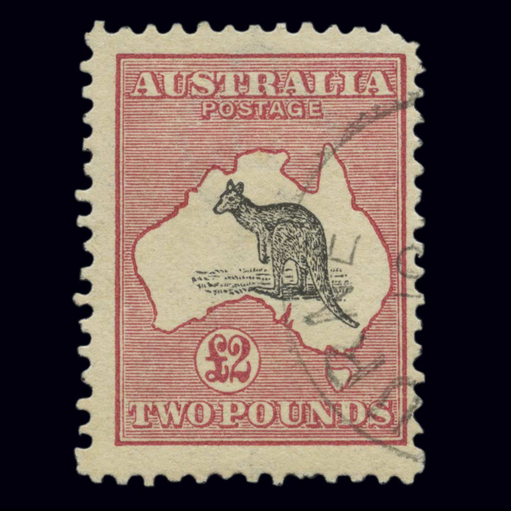 Lot image - Australia 1913 Black & Rose Scott 15 S.G. 16