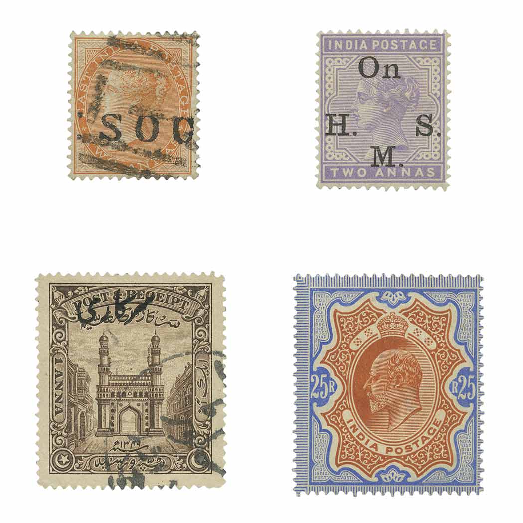 Lot image - British India Area Stamp Collection