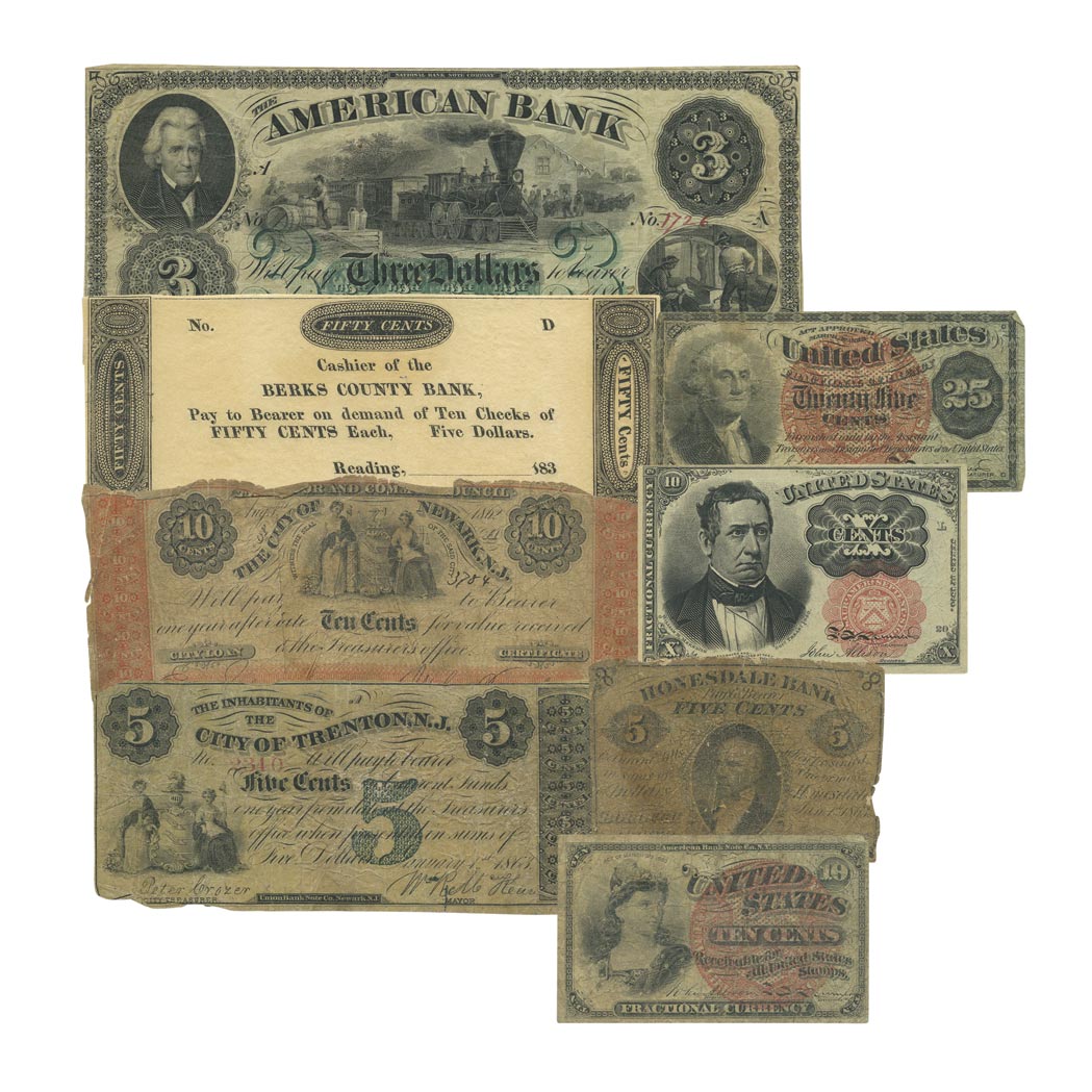 Lot image - United States Fractional and Scrip Notes